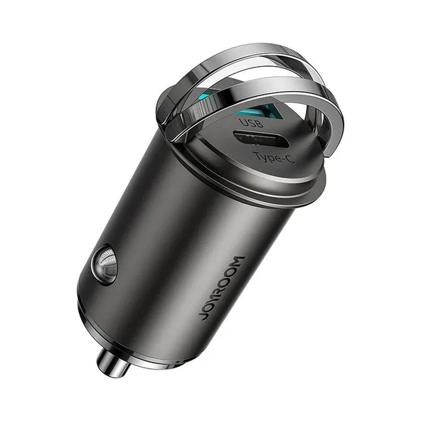 JOYROOM C-A35 45W MİNİ DUAL PORT CAR CHARGER GRAY ürün görseli 1