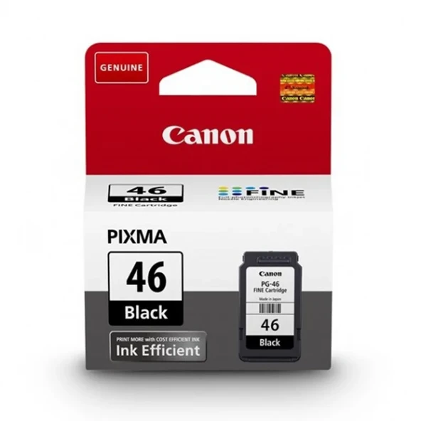 Canon PG-46 Black Mürekkep Kartuş 9059B001 ürün görseli 1