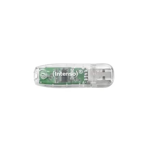 Intenso Rainbow Line 32 GB Usb2.0 Usb Bellek Şeffaf - Resim 2
