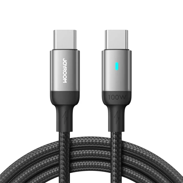 JOYROOM S-A10 100W TYPE C-TYPE C CABLE 1.2M BLACK ürün görseli 1
