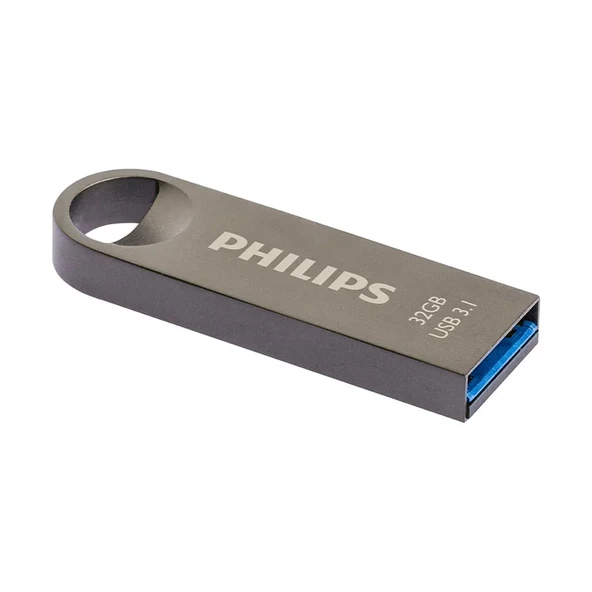 Philips USB 3.1 32GB Moon Uzay Grisi - Resim 3