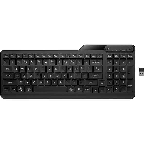 HP 7N7B9AA 475 Çift Mod Kablosuz Klavye Siyah 7N7B9AA-AB8 ürün görseli 1