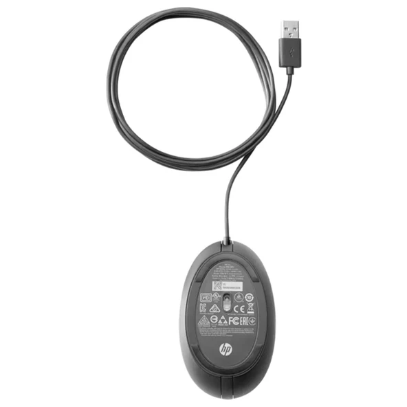 HP 320M 9VA80AA Kablolu Fare Siyah - Resim 4
