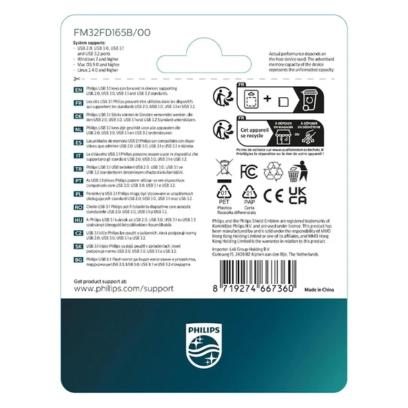 Philips USB 3.1 32GB Moon Uzay Grisi - Resim 10