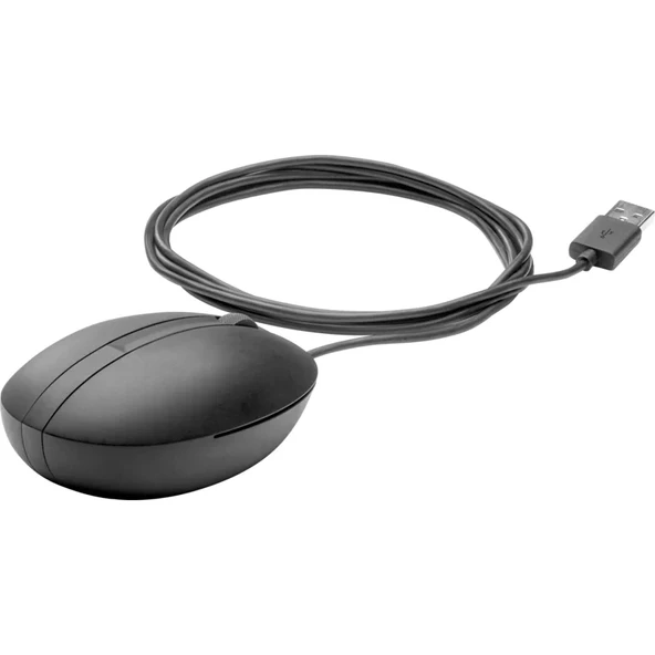 HP 320M 9VA80AA Kablolu Fare Siyah - Resim 3