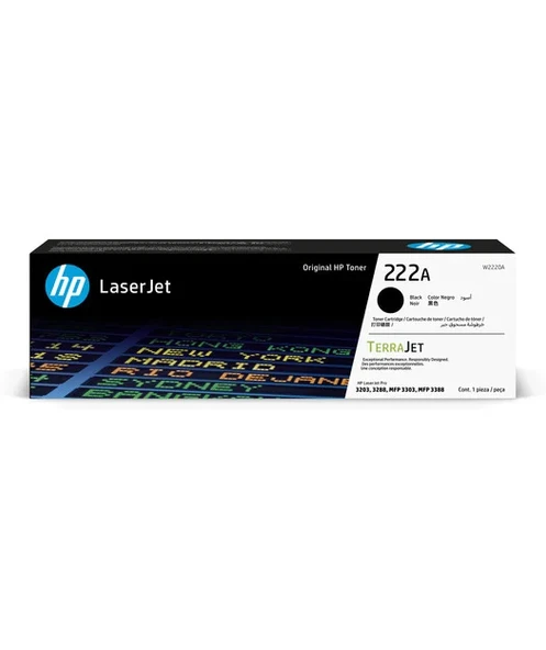 HP W2220A Black T.Kartuş(222A) ürün görseli 1