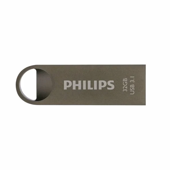 Philips USB 3.1 32GB Moon Uzay Grisi - Resim 4