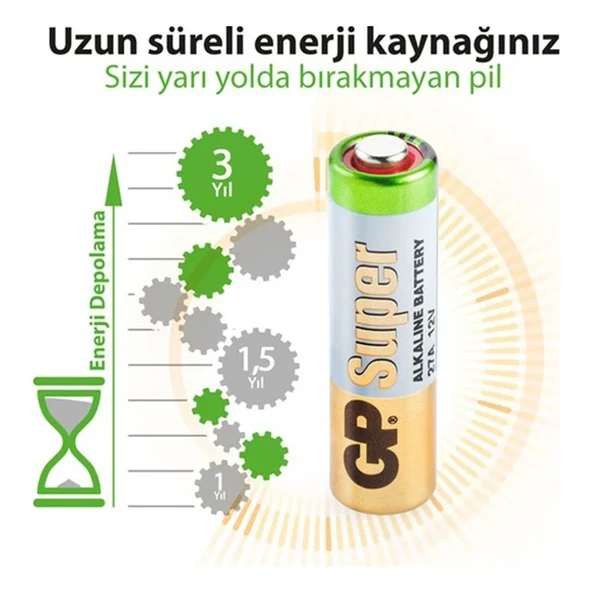 Gp 27A-C5 12V Alkalin 5Li Kartela - Resim 8