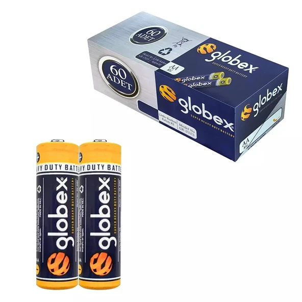 GLOBEX GX-0105 AA Kalem Pil Carbon 60Lı Paket ürün görseli 1