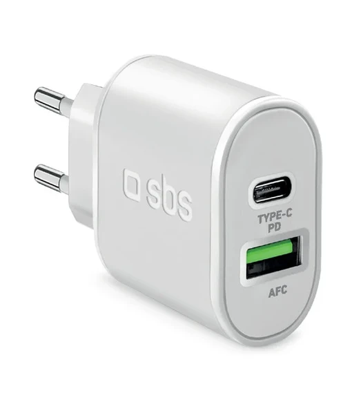 SBS 1xUSB-A+1xUSB-C PD 20W Seyahat Şarj ürün görseli 1