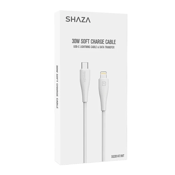 SHAZA Type-C To Lightning 30W Soft Şarj/ Veri Kablosu ürün görseli 1