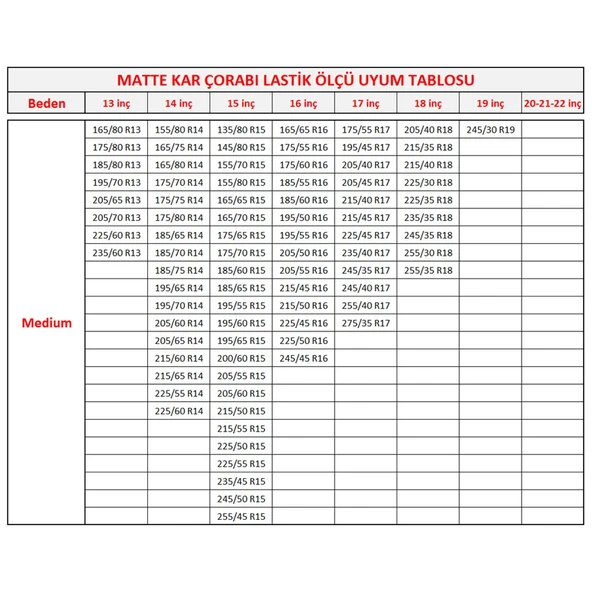 Matte Kar Çorabı Active Series Kırmızı Medium - Resim 6