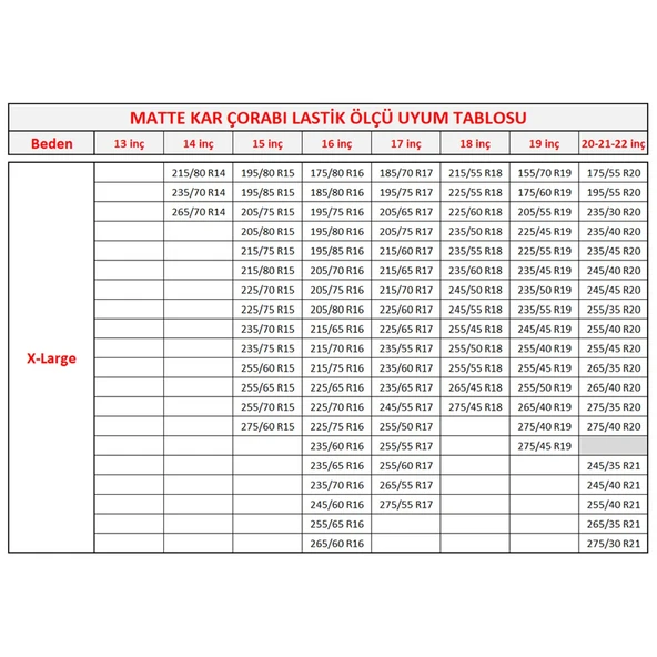 Matte Kar Çorabı Active Series Kırmızı X-Large - Resim 6