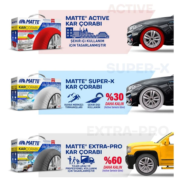 Matte Kar Çorabı Active Series Kırmızı Small - Resim 7