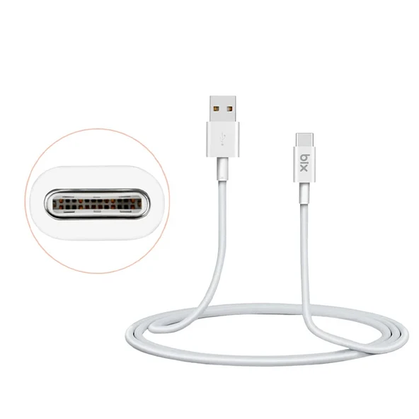 Bix bx100cb 3a usb-a to type-c chargıng Cable black - Resim 3