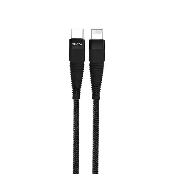 SHAZA Type-C To Lightning PD 5A 32W Örgülü Hızlı Şarj ve Data Kablosu ürün görseli 1