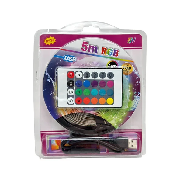 Panther Pt-355 Usb Rgb Şerit Led Işık 5m - Resim 4
