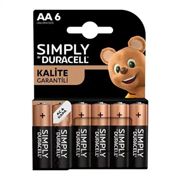 Duracell Basic LR6/MN1500 Aa Kalem Pil 6'lı ürün görseli 1
