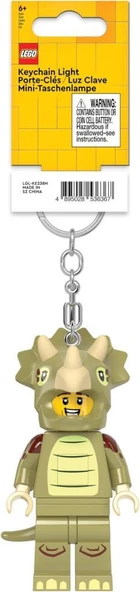 LEGO Minifigures KE238H Triceratops Costume Fan Led Key Chain ürün görseli 1