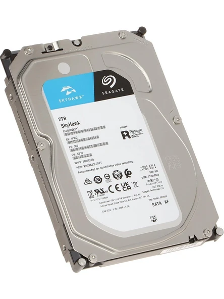SEAGATE ST2000VX017 2TB SKYHAWK 3.5" SATA3 SV35 5900RPM 256MB 7/24 GUVENLIK Ithalatçi ürün görseli 1