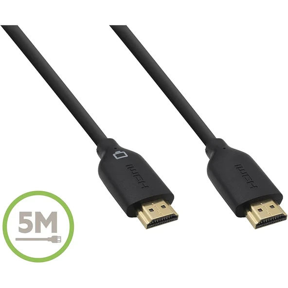 Belkin Blk-F3y020ru5m Hdmı To Hdmı 5M Siyah Gold Kablo ürün görseli 1
