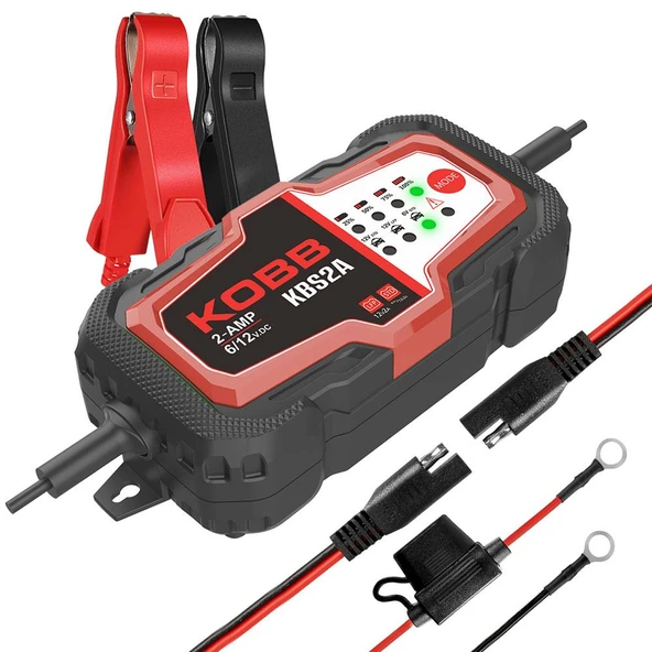 KOBB KBS2A 6V/12V 60Ah Akıllı Akü Şarj ve Akü Bakım / Desülfatör ürün görseli 1