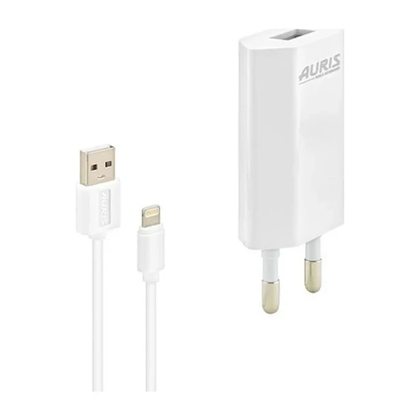 Auris Şarj Aleti + Lightning Kablo 1A 5W - Resim 2