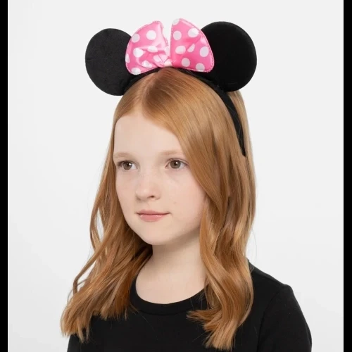 Pembe Fiyonklu Minnie Mouse Tacı - Resim 3
