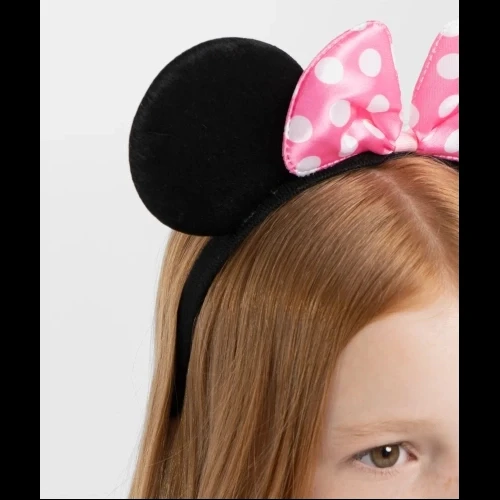 Pembe Fiyonklu Minnie Mouse Tacı - Resim 2