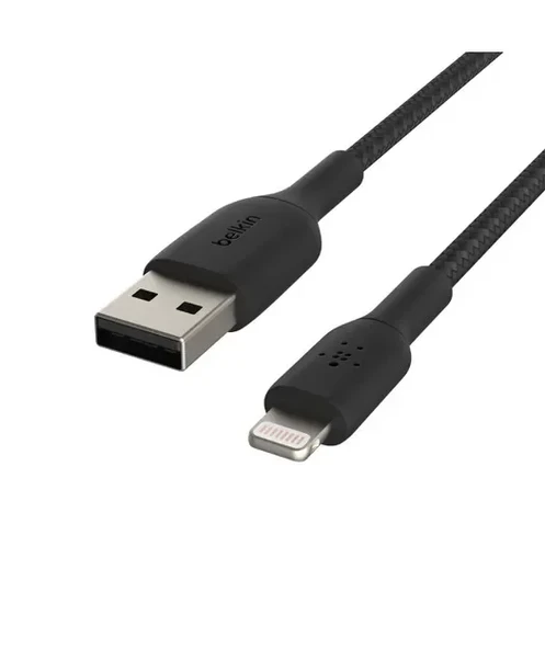 Belkin Örgülü Apple Lightning Hızlı Şarj Ve Data Kablosu 1M Siyah ürün görseli 1