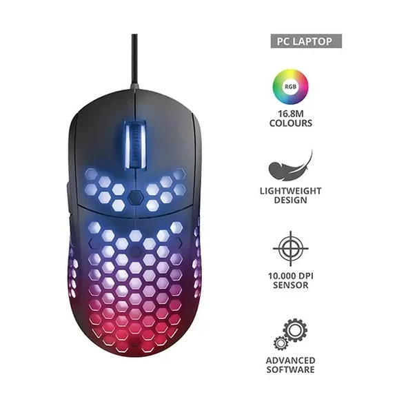 Trust 23758 Gxt 960 Graphin Ultralightweight Gaming Mouse ürün görseli 1
