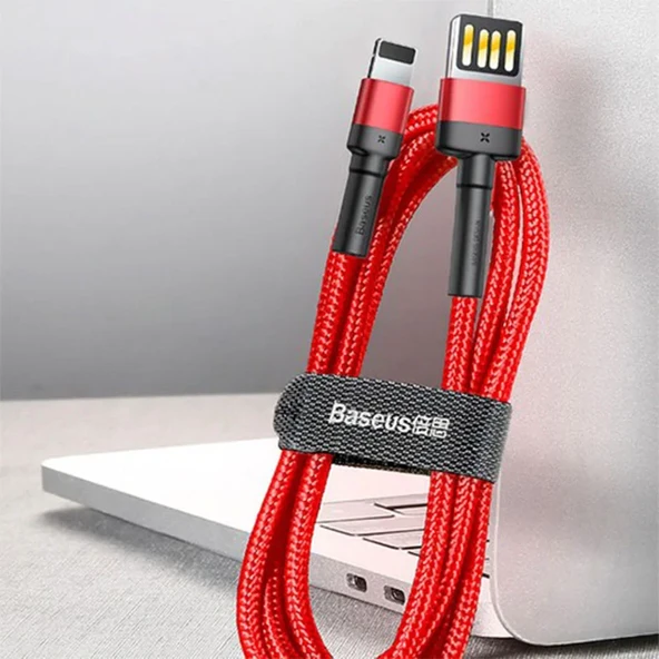 Baseus Cafule 2.4 A Lightning 1 Metre Şarj Kablosu - Resim 2