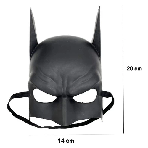 Siyah Çocuk Batman Maskesi Lastikli - Resim 2