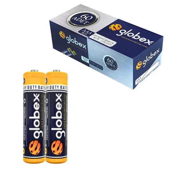 Globex GX-0104 R03 Aaa Ince Kalem Pil Carbon 60LI Paket ürün görseli 1