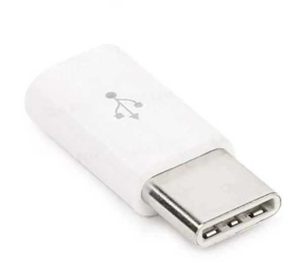 Dark DK-AC-U31XMICROW USB3.1 TypeC Erkek - Micro USB2.0 Dişi Dönüştürücü Beyaz ürün görseli 1