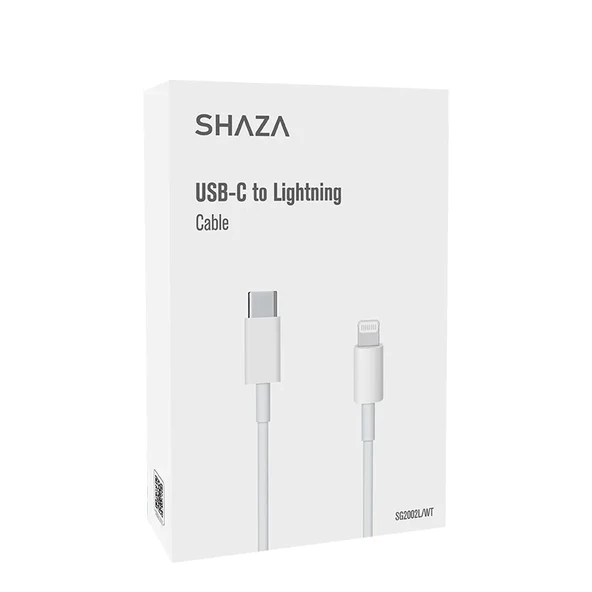 Shaza USB C- Lightning 1M 27W Destekli Şarj ve Data Kablosu SG2002L/WT ürün görseli 1