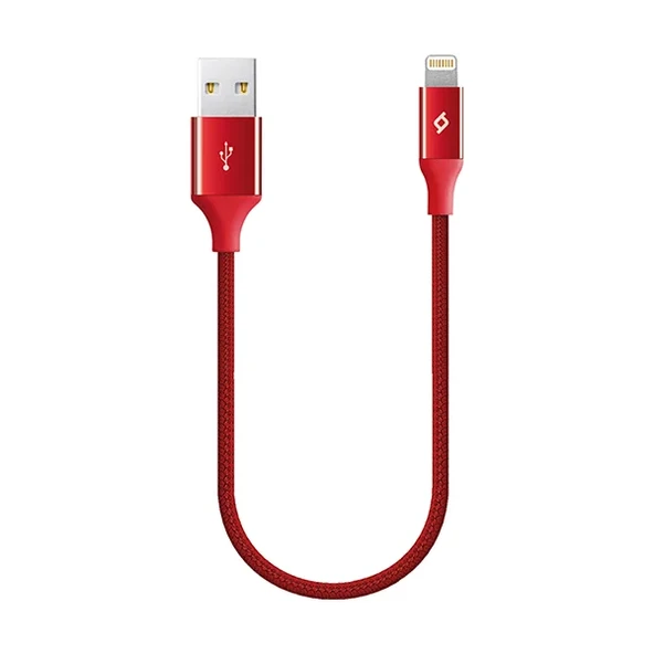 Ttec 2Dk28K Alumicable Mini 30Cm Iph. Şarj Kablosu Kırmızı ürün görseli 1