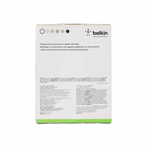 Belkin Premium Micro Usb Şarj Ve Kablo Gold - Resim 3