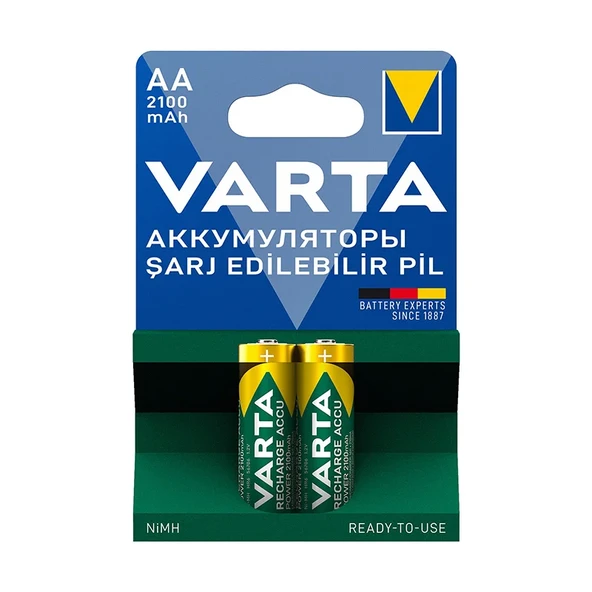 Varta Şarjlı AA 2100 Mah 2li Blister ürün görseli 1