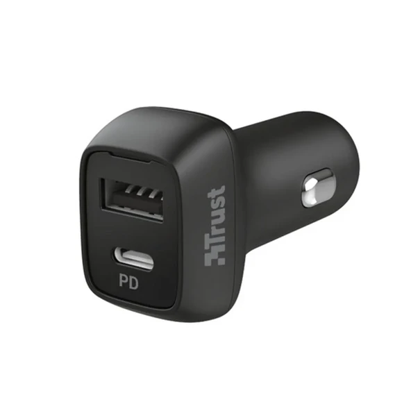 Trust Qmax 30W Ultrafast Usbc & Usb Car Charger With Pd3.0 Tru23560 ürün görseli 1