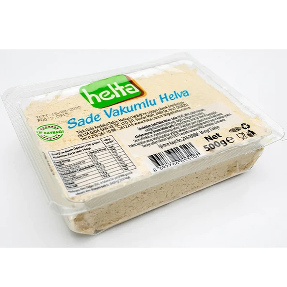 Helta Sade Vokumlu Helva 500 Gr,Sade ürün görseli 1