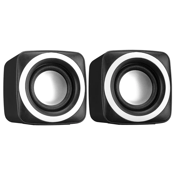 Snopy SN-C5 2.0 Multimedia USB 5V 3W*2 Siyah Speaker Hoparlör ürün görseli 1
