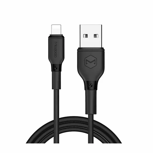 Mcdodo CA-7271 Lightning Dataşarj Kablosu 3A 1.2Msiyah ürün görseli 1