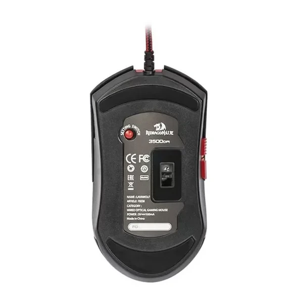Redragon Wired Gaming Mouse Lavawolf  70236 - Resim 3