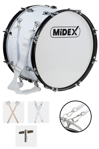 Midex BND-20 Bando Davulu 20 inç 51 cm Çap Profesyonel Bass Davul Seti ürün görseli 1