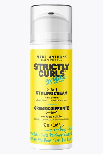 Marc Anthony Strictly Curls 3'ü 1 Arada Bukle Belirginleştirici Şekillendirici Saç Kremi 150ML ürün görseli 1
