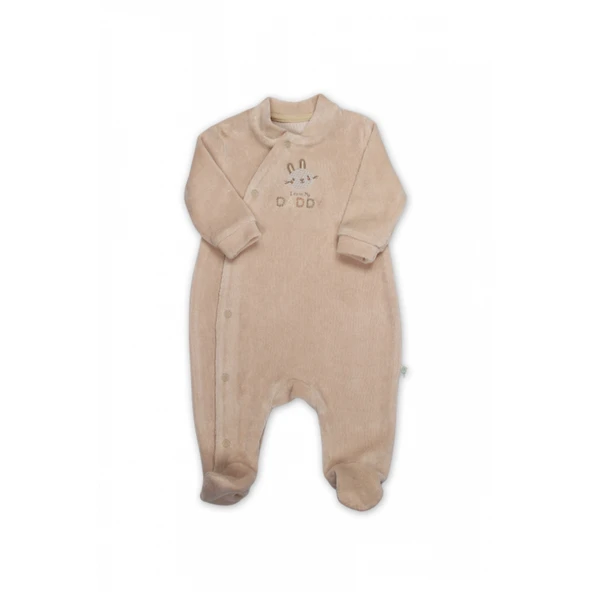 Bistyle Tulum Kadife I Love Daddy 15125 Bej ürün görseli 1
