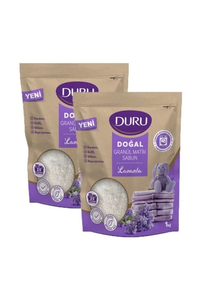 Duru Granül Matik Sabun Lavanta 25 Yıkama 2 X 1 Kg ürün görseli 1