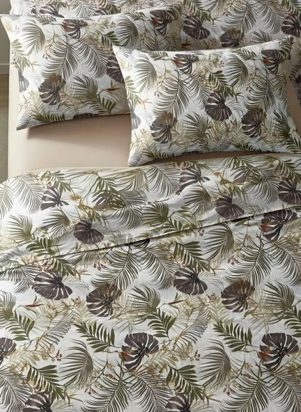 Tropikal Çift Kişilik Nevresim Takımı 200x220 cm ürün görseli 1