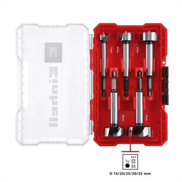 Einhell M-CASE 5 parça Menteşe Matkap Ucu Seti 49706003 - Resim 2